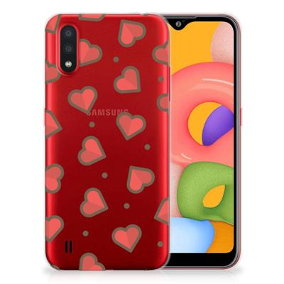 Samsung Galaxy A01 | TPU bumper | Hearts
