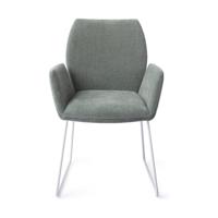Jesper Home Misaki eetkamerstoel Breezy Blue slide white