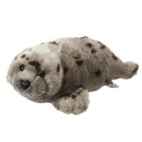 Knuffel zeehond grijs met stippen 40 cm