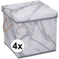 4x Opberg dozen van karton 12 liter - Opbergbox - thumbnail