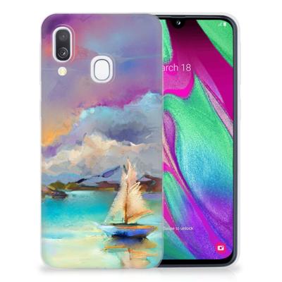 Smartphone hoesje Samsung Galaxy A40 Boat
