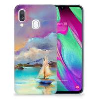 Smartphone hoesje Samsung Galaxy A40 Boat