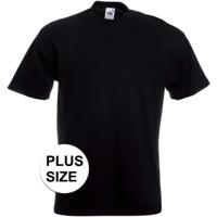 Fruit of The Loom Grote maten t-shirt - zwart - heren - voordelig - katoen - Herenkleding