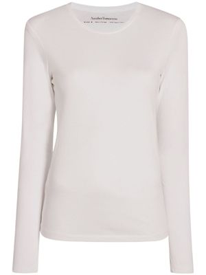 Another Tomorrow t-shirt en coton biologique à col rond - Blanc