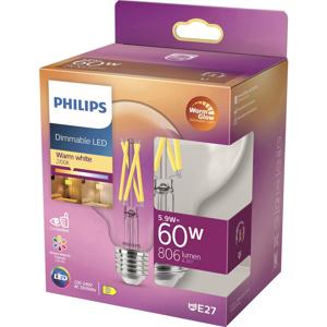 Philips LED 871951432395700 LED-lamp Energielabel D (A - G) E27 Globe 6 W = 60 W Warmwit (Ø x l) 95 mm x 137 mm 1 stuk(s)