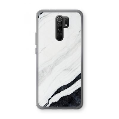 Elegante marmer: Xiaomi Redmi 9 Transparant Hoesje