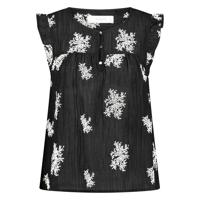 Nukus Montel Top | Black/Offwhite