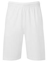 Fruit Of The Loom F496 Unisex Iconic 195 Jersey Shorts - White - M
