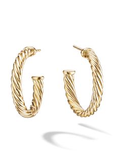 David Yurman boucles d'oreilles Cablespira en or 18ct