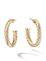 David Yurman boucles d'oreilles Cablespira en or 18ct - thumbnail