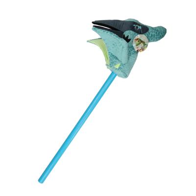 Stokpaard Dino met Geluid Rood