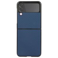 Samsung Galaxy Z Flip3 5G Slim Cover - Koolstofvezel - Blauw