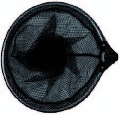 Tele Vijvernet - zwart grofmazig rond 35 cm