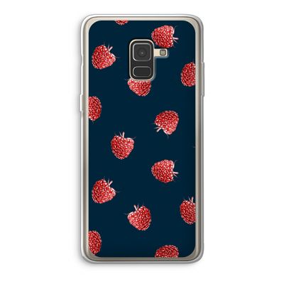 Framboosjes: Samsung Galaxy A8 (2018) Transparant Hoesje