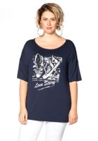 Yoek Wijd shirt Love Story | Blauw | Maat Plus