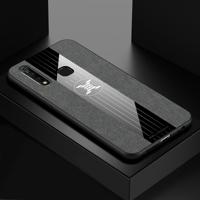 Voor vivo Z5X XINLI stiksels doek textuur schokbestendig TPU beschermhoes (grijs)