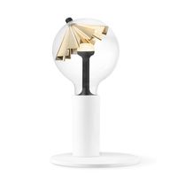 Move Me tafellamp Side - wit / Umbrella 5,5W - goud