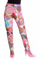 Hippy flower power broek dames