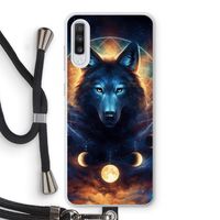 Wolf Dreamcatcher: Samsung Galaxy A70 Transparant Hoesje met koord Wolf Dreamcatcher: Samsung Galaxy A70 Transparant Hoesje met koord
