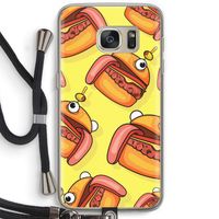 Hamburger: Samsung Galaxy S7 Transparant Hoesje met koord