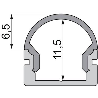 Deko Light 979580 Endkappe R-AU-01-08 Set 2 Stk, Weiß Profieleindkap Kunststof (l x b x h) 14 x 6 x 13.5 mm 1 stuk(s)