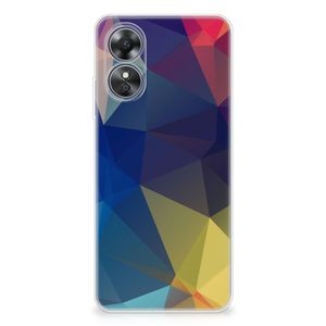 OPPO A17 TPU Hoesje Polygon Dark