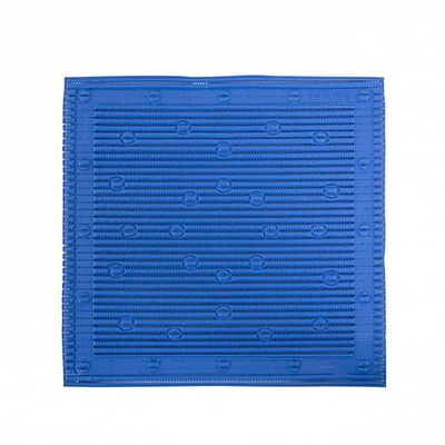 Anti-slip douchemat 50x50 cm blauw