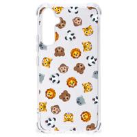 Doorzichtige Silicone Hoesje voor Samsung Galaxy A34 Dieren Emojis