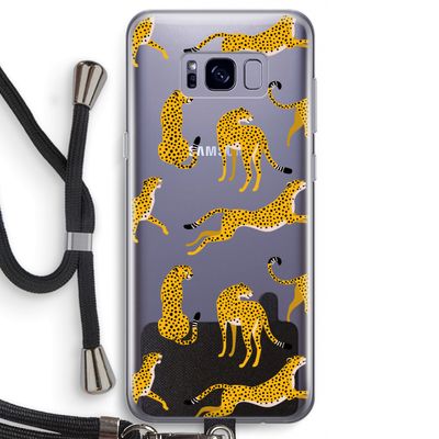 Luipaard: Samsung Galaxy S8 Transparant Hoesje met koord
