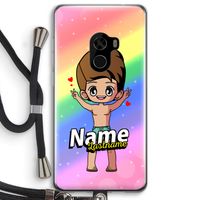 Chibi Maker man: Xiaomi Mi Mix 2 Transparant Hoesje met koord