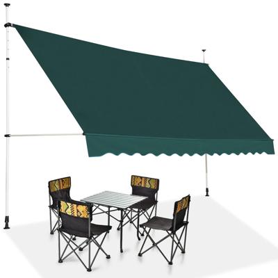 350cm Telescopische Zonnescherm Luifel Intrekbare Luifel Zon Onderdak UV-Bestendig Waterdicht Dek Luifel voor Venster Balkon Tuin
