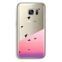 Fly away: Samsung Galaxy S7 Transparant Hoesje