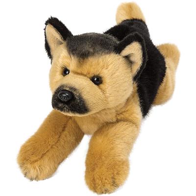 Suki Gifts Knuffel Duitse herders hond - 30 cm - Speelgoed knuffelbeesten - pluche