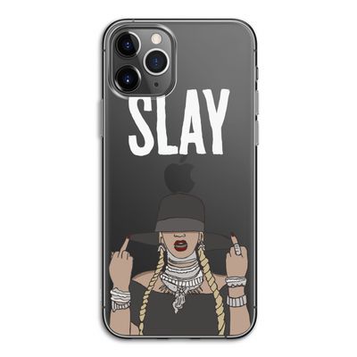 Slay All Day: iPhone 11 Pro Transparant Hoesje