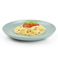 Plasticforte Rond bord/camping bord - D20 cm - groen - kunststof - onbreekbaar - servies