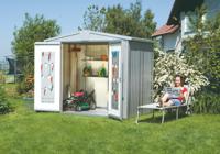 Biohort Metalen Berging Europa 1 172x84x196 cm- Zadeldak- Metaal- Biohort