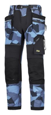 Snickers FlexiWork broek met holsterzak navy camo zwart maat XXXL taille 58 W42