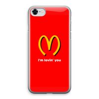 I'm lovin' you: iPhone 8 Transparant Hoesje