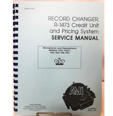 Service Manual Credit Unit And Pricing System Ami Record Changer Model R-1473