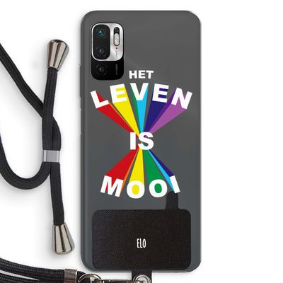 Het Leven Is Mooi: Xiaomi Redmi Note 10 5G Transparant Hoesje met koord