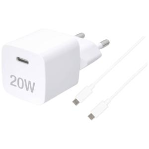 Vivanco TCVVUSBCPD20W USB-C-adapter 20 W Binnen Uitgangsstroom (max.) 3 A Aantal uitgangen: 1 x USB-C bus