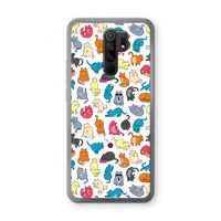 Kleurrijke katten: Xiaomi Redmi 9 Transparant Hoesje