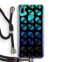 Musketon Skulls: Huawei P Smart (2019) Transparant Hoesje met koord
