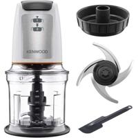 KENWOOD CHP61.00WH - Mini tritacarne 0,8L - 4 lame in acciaio inox - 500W - Fondo antiscivolo - Bianco