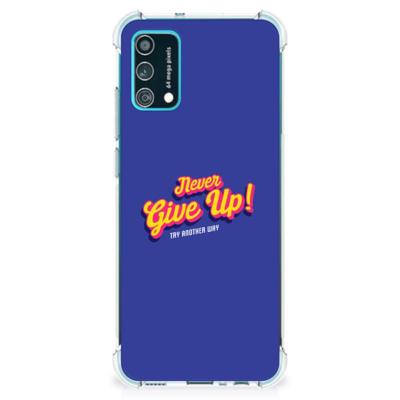 Samsung Galaxy M02s | A02s Telefoonhoesje met tekst Never Give Up Samsung Galaxy M02s | A02s Telefoonhoesje met tekst Never Give Up