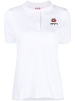 Kenzo polo à logo brodé - Blanc