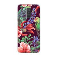 Papegaaien: Samsung Galaxy A6 Plus (2018) Transparant Hoesje