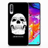 Silicone Back Case Samsung Galaxy A70 Skull Eyes