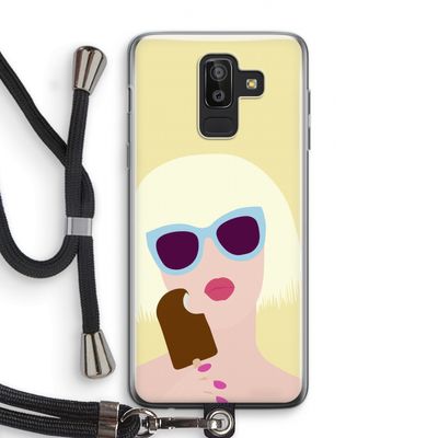 Ice cream: Samsung Galaxy J8 (2018) Transparant Hoesje met koord