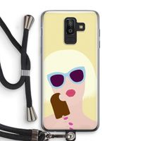 Ice cream: Samsung Galaxy J8 (2018) Transparant Hoesje met koord